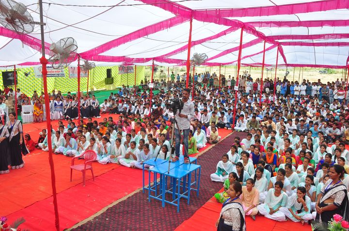 Students at the annual function