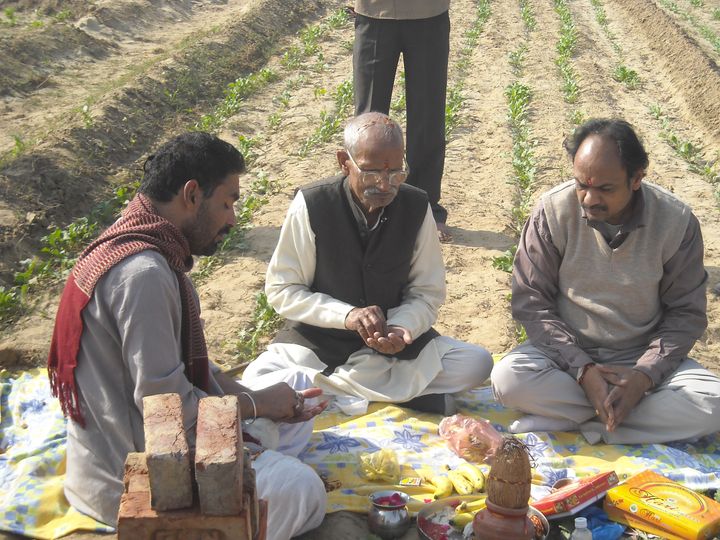 Bhoomi pujan ceremony
