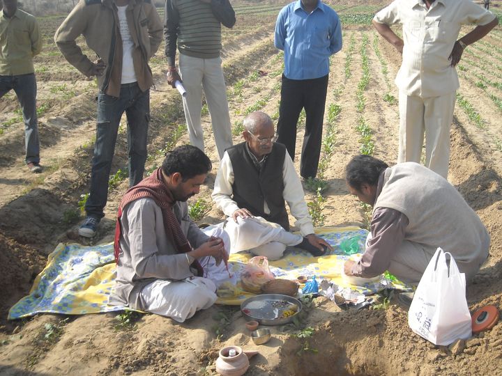 Bhoomi pujan ceremony