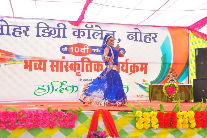 Cultural programme on the college's 10th anniversary